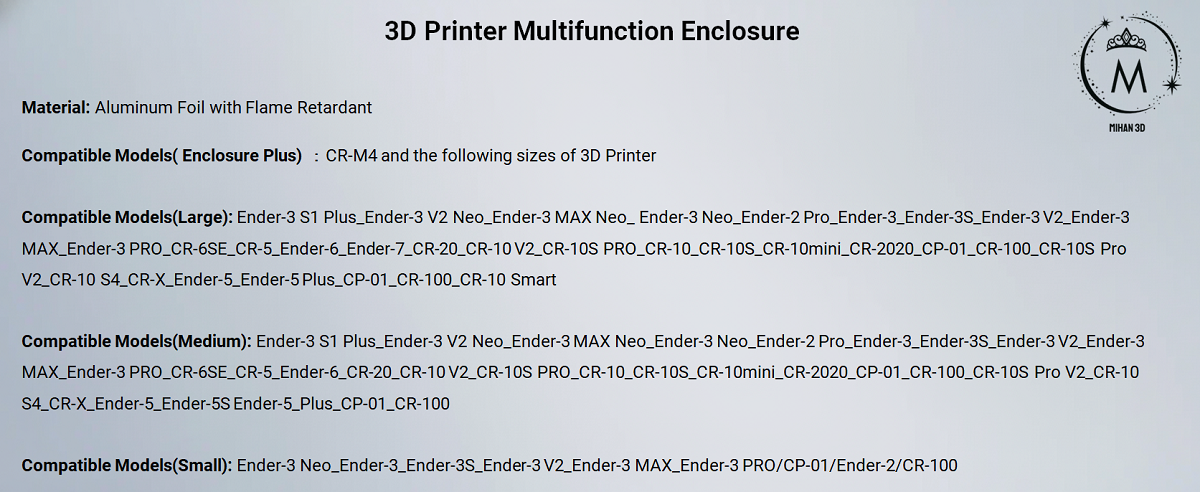 3D Printer Multifunction Enclosure