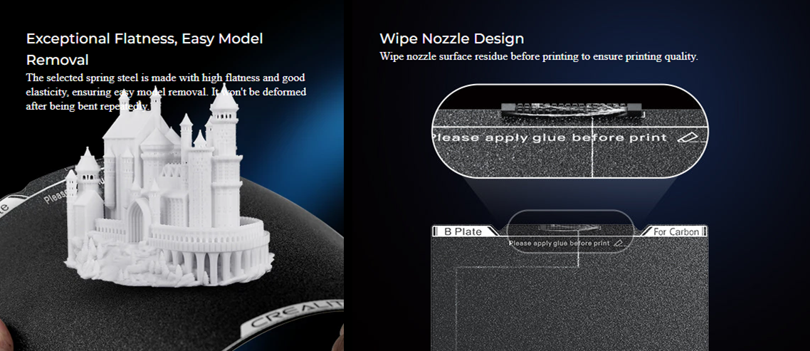 K1C PEI Build Plate（Without soft magnetic sticker）