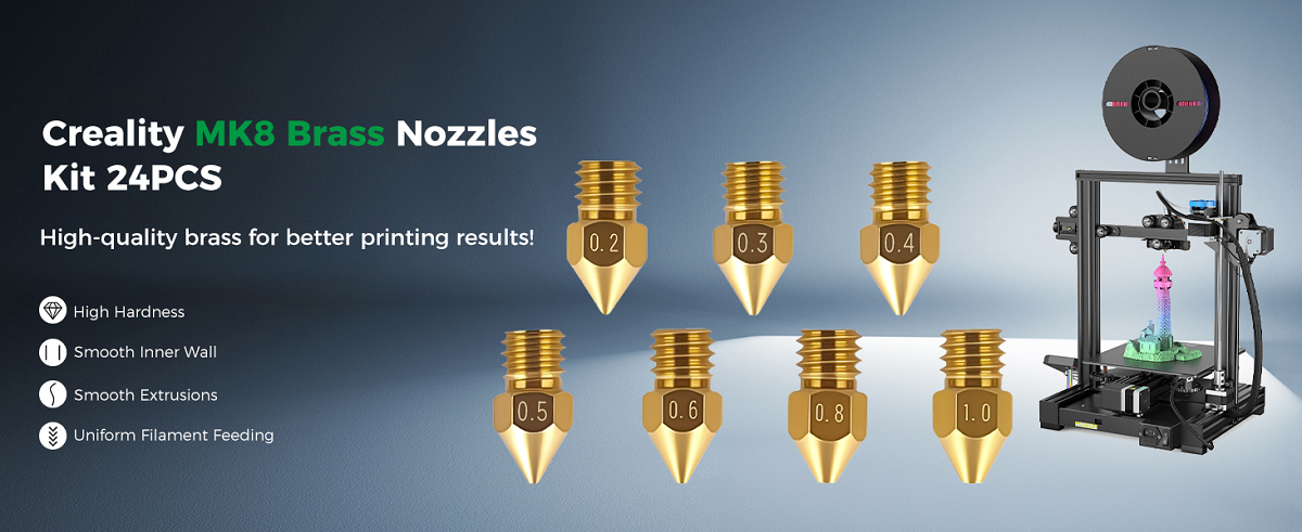 MK8 Nozzles Kit 24 PCS