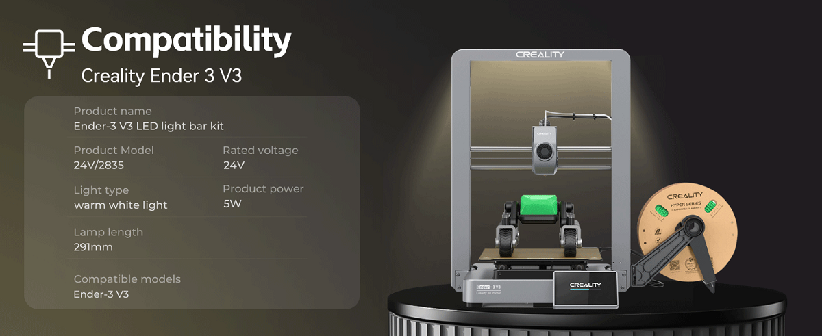 Ender-3 V3 LED Light Bar Kit