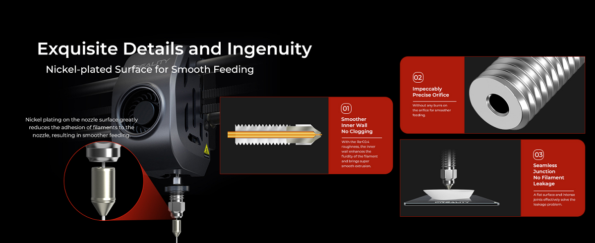 Creality High Flow Nozzle Kit for K1/K1 Max/Ender-3 V3 KE/CR-10 SE