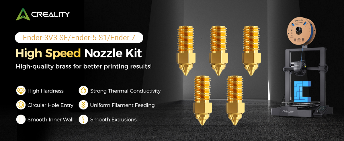 High-speed M6 Nozzle for Ender-3V3 SE/Ender-5 S1