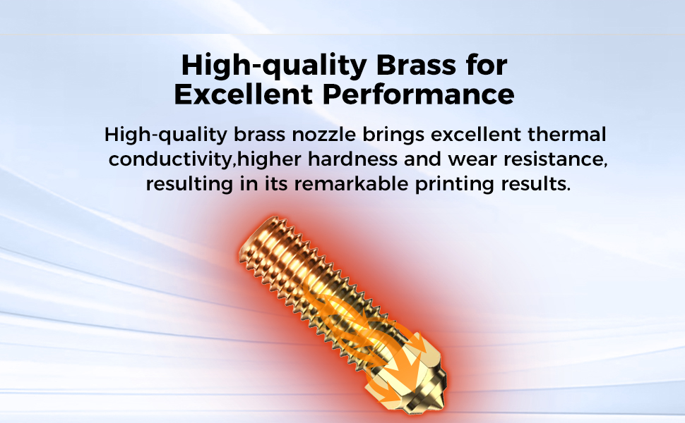 Hardened Steel Brass Nozzle for K1/K1 Max/Ender-3 V3 KE
