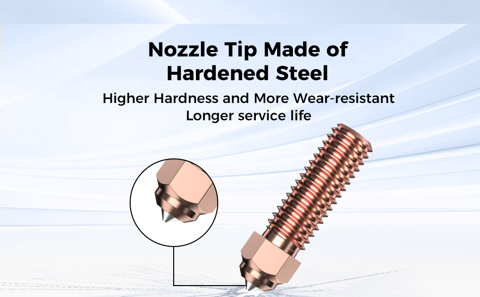 Hardened Steel Brass Nozzle for K1/K1 Max/Ender-3 V3 KE