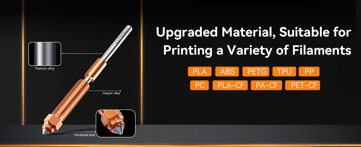 K1 Series Ceramic Heating Block Kit—Quick-swap Nozzle Kit