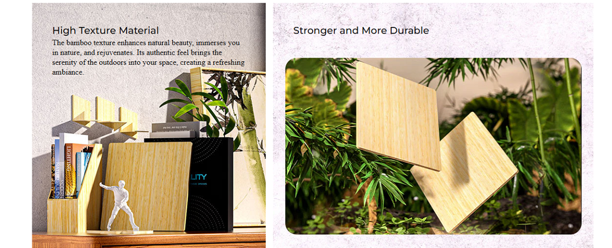 8x8x1/8'' Natural Bamboo Board（10PCS）