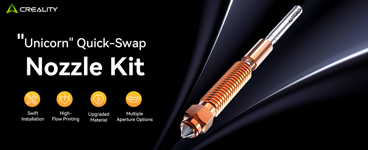 "Unicorn" Quick-Swap Nozzle Kit for K1C/Ender-3 V3/Ender-3 V3 Plus