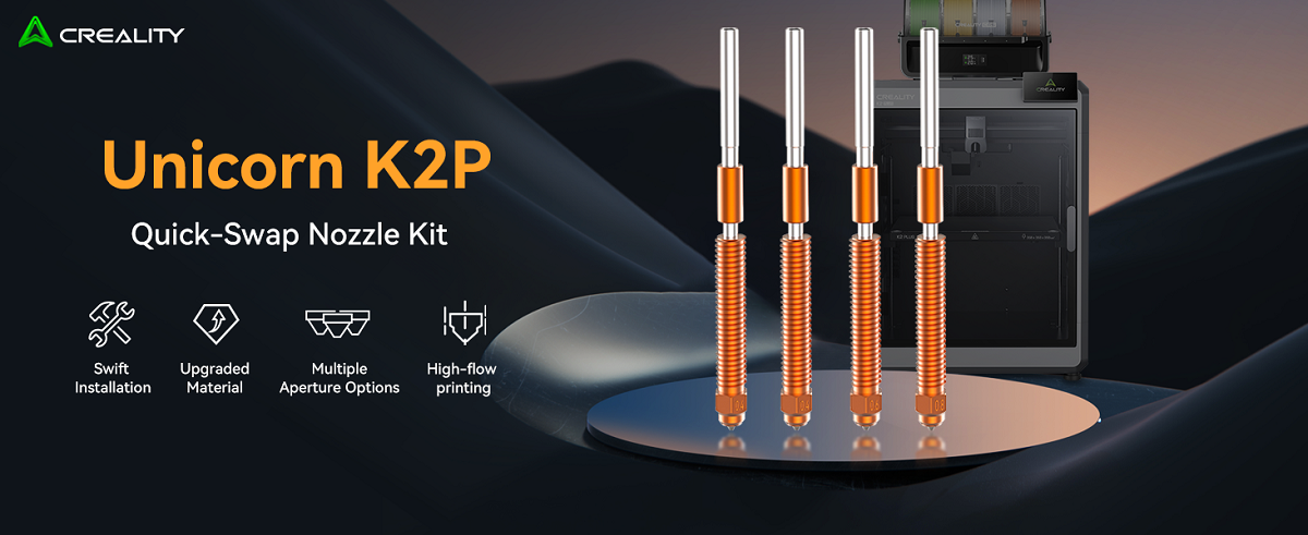 "Unicorn" Quick-Swap Nozzle Kit (Compatible with K2/K2Pro/K2 Plus/Creality Hi）