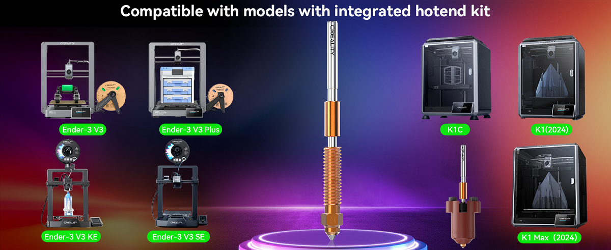 "Unicorn" Quick-Swap Nozzle Kit for K1C/Ender-3 V3/Ender-3 V3 Plus