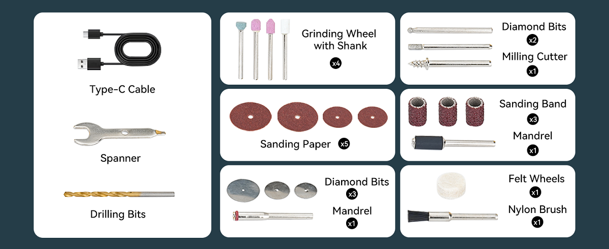 Creality Cordless Rotary Tool Kit