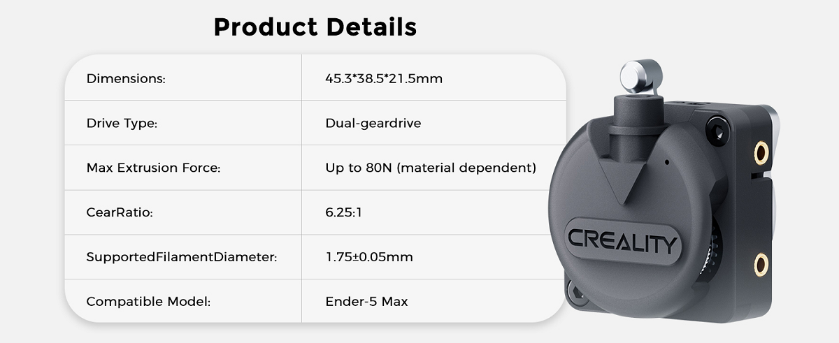 Ender-5 Max Extruder Kit