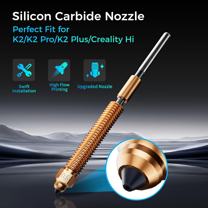 Creality x Phaetus Silicon Carbide Nozzle 0.4/0.6mm