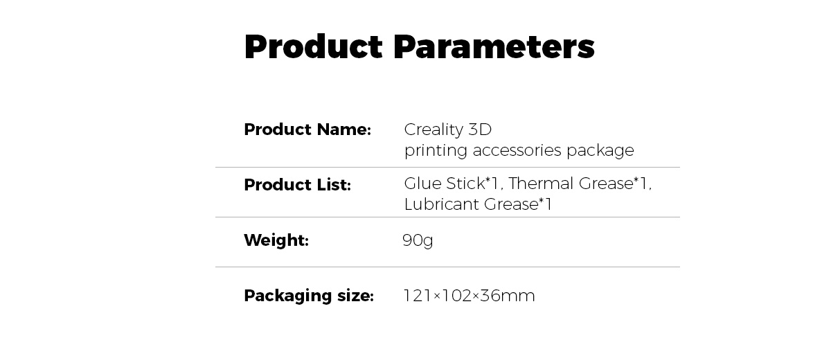 Creality 3D Printing Accessories Pack