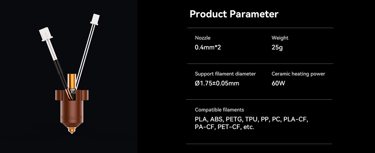 Ender-3 V3 KE Ceramic Heating Block Kit