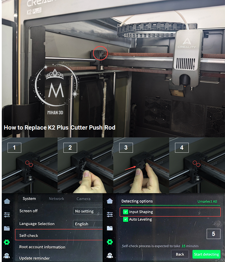 K2 Plus/K2 Pro/K2 Cutter Rod