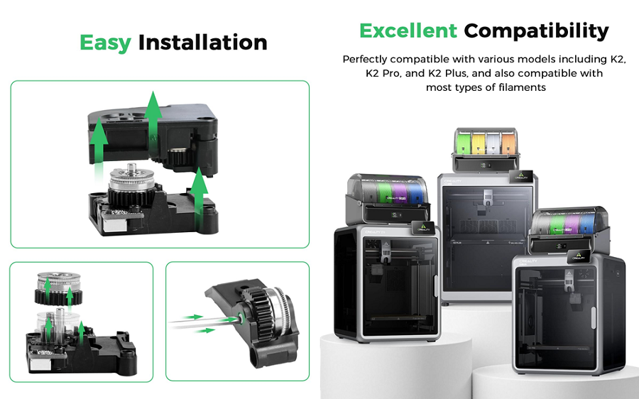 K2 Plus/K2 Pro/K2 Extrusion Gear Kit