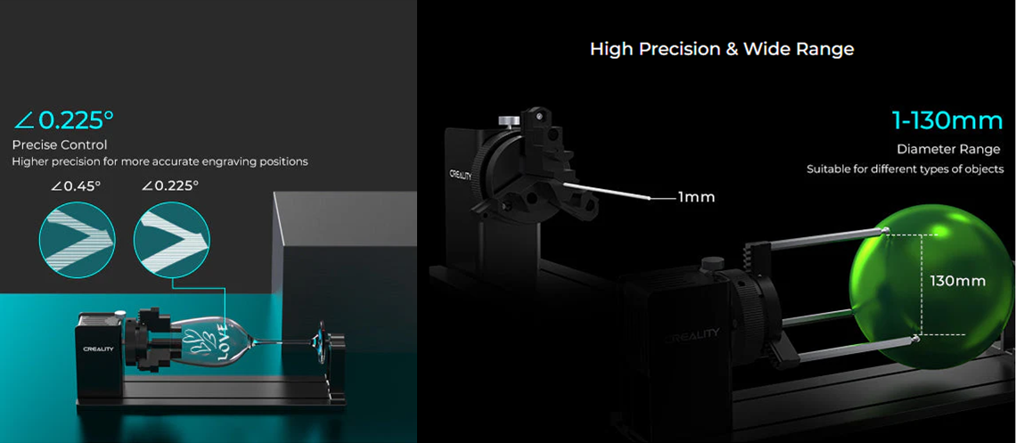 Rotary Kit Pro for Curved Surface Engraving